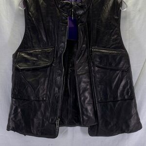 Ralph Lauren Purple Label Lambskin Vest M NWT